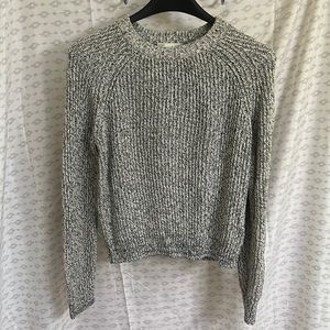 H&M black and white knit sweater